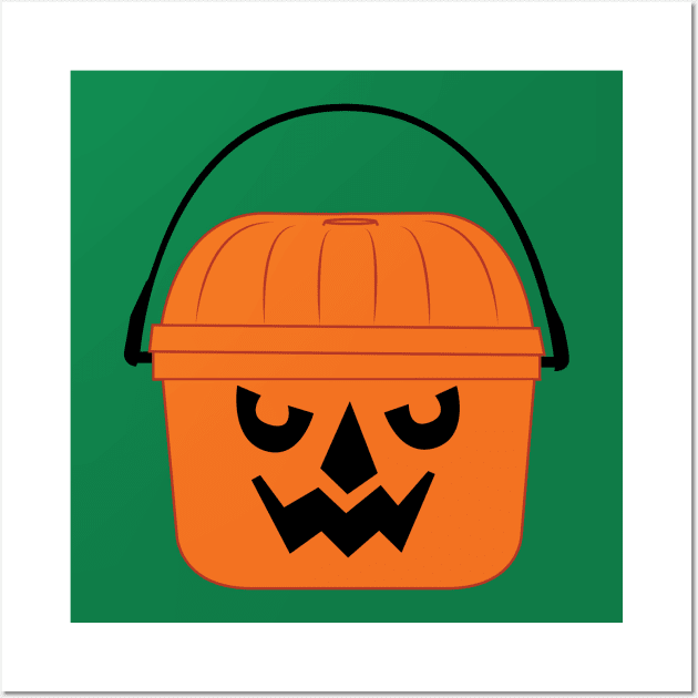 Halloween McBoo Pail | Pumkin Full Color T-Shirt Wall Art by looeyq